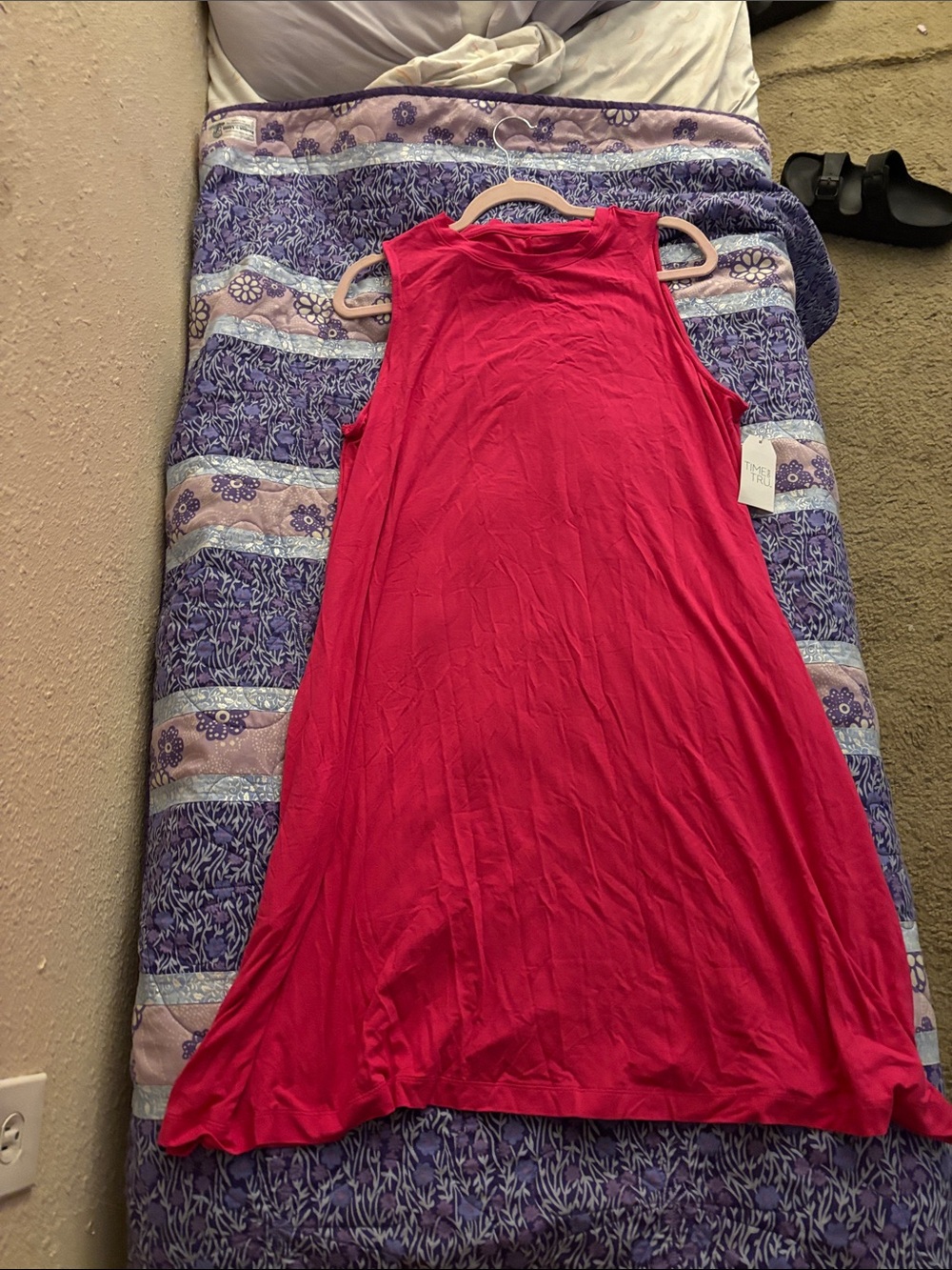 Sleeveless Pink Swing Dress